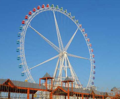 giant vintage ferris wheel ride