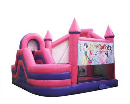 Prince slide bounce house