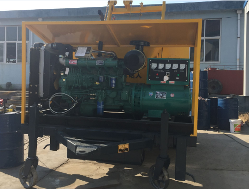 Trailer pump for concrete
