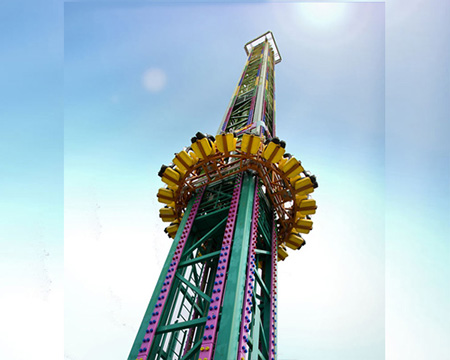 Drop tower ride